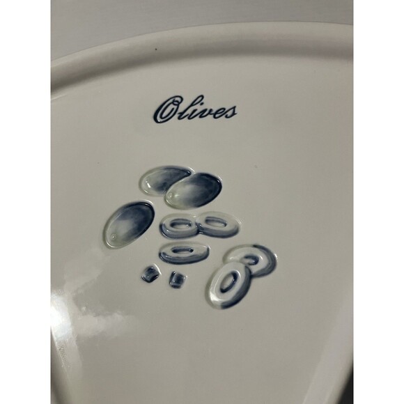 4 Pottery Barn Pizza Buono Stoneware Triangle Vegetable Pizza Slice Plates - Picture 8 of 16